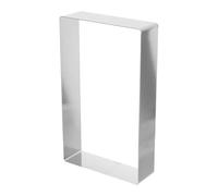 Rectangular Stainless Steel Mousse Ring Mold for Cheesecakes and Pastry | Smooth Nonstick Surface, Finely Polished Edges, Strong Support for Home Bakers, Pastry Kitchens, Tiramisu and Dessert