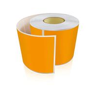 Rectangular Stickers Orange 12.7 x 7.6 cm Colour Code Labels Vinyl Floor Sticker Waterproof Removable Roll of 200