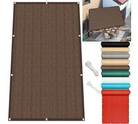 Rectangular Sun Sail 240x300 cm UV Protection 98% Shade Net Tear Resistant Garden Canopy Perfect for Balcony Patio Outdoor Spaces Brown Color Sold by the Metre