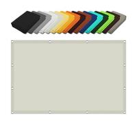 Rectangular Sun Shade 2.1 x 3.2m - 98% UV Protection Canopy Outdoor Balcony Shade Net with Free Rope Cream Color - Perfect for Garden & Patio Use