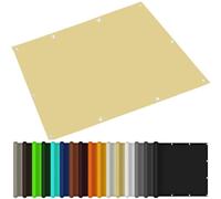 Rectangular Sun Shade Sail 0.5x1m - UV Protection for Balcony, Terrace & Garden Colors with Tie-down Ropes - Cream Color