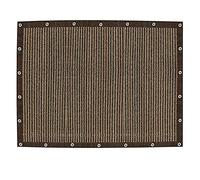 Rectangular Sun Shade Sail 1.2 x 1.2m Wind and UV Protection Free 1x5m Ropes Ideal for Balcony Patio Garden Brown Outdoor Canopy Easy Installation