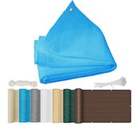 Rectangular Sun Shade Sail 1.2x1.2m - Square Outdoor, Dust Protection & UV Blocker for Garden & Balcony Fences - Blue Color