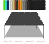Rectangular Sun Shade Sail 130x170cm 98% UV Protection Waterproof Weatherproof Tear-Resistant Outdoor Canopy for Patio Garden Lawn Dark Grey Multiple Sizes & Colors Available