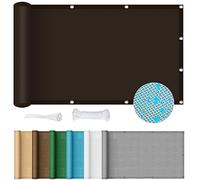Rectangular Sun Shade Sail 2.2 x 7.5m - Breathable Protection Canopy for Balcony Patio Garden Yard - Thickened Outdoor Shade in Brown