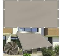 Rectangular Sun Shade Sail 2.3x4m - UV Protection Canopy, Windproof & Tear-Resistant, Perfect for Pergola, Beach, Chicken Coop - Easy Install Khaki with Rope