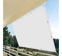 Rectangular Sun Shade Sail 3.2 x 5m, Breathable Waterproof Canopy, Outdoor Sunshade Fabric for Garden, Balcony, Terrace, UV Protection, White Color