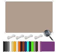 Rectangular Sun Shade Sail 7x8m - Waterproof D-Ring Canopy UV Protection Various Sizes & Colors Perfect for Outdoor Spaces Garden Patio Taupe