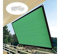 Rectangular Sun Shade Sail 8x8m 90% UV Resistant Outdoor Canopy for Garden Patio Yard Party Green Color Sun Protection for Summer
