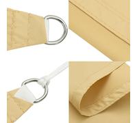 (sand, 3 x 4.5 m) vidaXL Sunshade Sail Oxford Fabric Rectangular Patio Shade Sunscreen Canopy