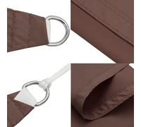 Rectangular Sun Shade Sail Garden Patio Awning Canopy UV Shelter Waterproof Kit