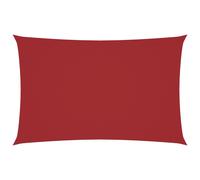 Sunshade Sail Rectangular Red 3.5x5 m PU-coated Oxford Fabric Waterproof UVproof