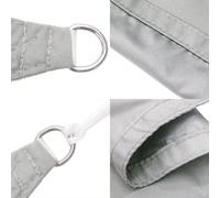 (light grey, 4 x 6 m) vidaXL Sunshade Sail Oxford Fabric Rectangular Patio Shade Sunscreen Canopy