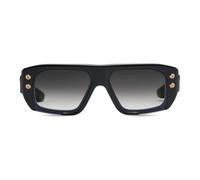 Rectangular Sunglasses Black White Gold - female - Dita - Sunglasses - Black - ONE SIZE - Accessories ONE SIZE