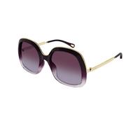 Rectangular Sunglasses - female - Chloé - Sunglasses - Yellow - 56 MM - Accessories 56 MM