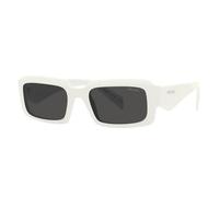 Rectangular Sunglasses Grey Dark Lenses - male - Prada - Sunglasses - White - 54 MM - Accessories 54 MM