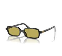 Rectangular Sunglasses in Black and Green - unisex - Miu Miu - Sunglasses - Black - 51 MM - Accessories 51 MM