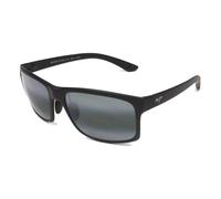 Rectangular Sunglasses in Matte Black - male - Maui Jim - Sunglasses - Black - ONE SIZE - Accessories ONE SIZE