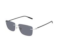 Rectangular Sunglasses - male - MONTBLANC - Sunglasses - Gray - 56 MM - Accessories 56 MM