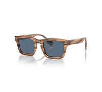 Rectangular Sunglasses with Dark Blue Lenses - unisex - Burberry - Sunglasses - Brown - 51 MM - Accessories 51 MM