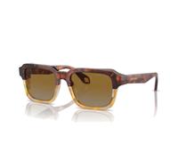 Rectangular Sunglasses with Green Lenses - unisex - Giorgio Armani - Sunglasses - Brown - 53 MM - Accessories 53 MM