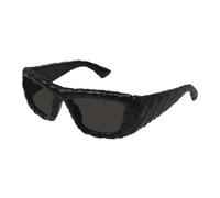Rectangular Sunglasses with Intrecciato Motif - female - Bottega Veneta - Sunglasses - Black - ONE SIZE - Accessories ONE SIZE