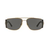 Rectangular Sunglasses with Medusa Logo - unisex - Versace - Sunglasses - Yellow - 63 MM - Accessories 63 MM