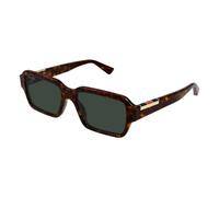 Rectangular Sunglasses with Metal Insert - male - Gucci - Sunglasses - Brown - 54 MM - Accessories 54 MM
