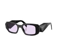 Rectangular Sunglasses with Purple Lenses - unisex - Prada - Glasses - Black - 49 MM - Accessories 49 MM