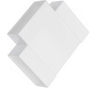 110x55mm T-Piece Duct Connector - Rectangular Flat PVC Ducting