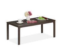 Rectangular Table Outdoor Garden Dining Camping Picnic Lightweight Portable