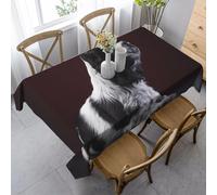 Rectangular Tablecloth English Cocker Spaniel Large Table Cloth Cover 140x200 cm Dog Animal Wipe Clean Polyester Fabric, 3D Table Protector for Kitchen Dining Party 55x78 in a/2095