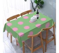 Rectangular Tablecloth Polka Dots Large Table Cloth Cover 140x200 cm Dot Geometry Wipe Clean Polyester Fabric, 3D Table Protector for Kitchen Dining Party 55x78 in a/5105