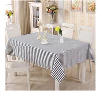 Rectangular Tablecloth Stripes Extra Large Table Cloth Cover 140x300 cm Blue and White Wipe Clean Polyester Fabric, 3D Table Protector for Kitchen Dining Party 55x118 in a-69