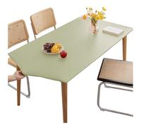 Rectangular tablecloth with elasticated edges; fully covered, waterproof, grease-resistant and wash-free tablecloth, ideal for picnics, camping and decoration,Green,80 x 130 cm