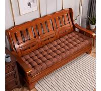 Rectangular Thick Cushion, Washable Seat Pad for Bay Windows, Kitchen, 55x170x8cm, Brown Dining Chair Mat, Comfortable Indoor Furniture, Cozy Bench Cushion