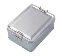 Rectangular Tin Metal Storage Box - 15x6x6cm, Metal Cookie Boxes - Dustproof Empty Metal Box with Lid for Cookies, Coffee, Tea, Chocolate, Candy,