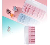 Rectangular Tray for Cocktails and Home Beverages with Easy Release Silicone Design (A, 26x10x3cm)