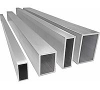 Rectangular Tube, Box Section, 3-Pack, 2M, 100mm x 50mm x 2mm, Mill Finish, 6063-T6 Alloy -Durable & Rust-Resistant- for DIY, Frames & Fabrication