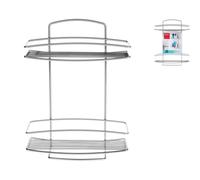 Rectangular Two-Tier Shelf In Chrome Wire