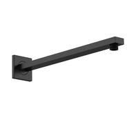 Rectangular Wall Mount Shower Arm - Matt Black - 360mm