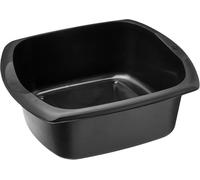 Rectangular Washing Up Bowl 9.5 Litre Durable Eco Made from 100% Recycled Plastic Kitchen Sink Basin Dish Pan Large Capacity Space Saving (Soft Black)