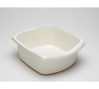 Rectangular Washing Up Bowl 9.5L Kitchen Dish Wash with Integral Handles Strong Plastic Bowls Recycled Sink Dishes Basin (Linen)