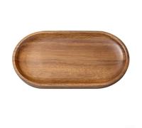 Rectangular Wooden Serving Tray for Tea, Coffee and Desserts, Minimalist Japanese Style Snack Tray with Smooth, Easy to Clean(TP02（Small）)