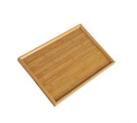 Rectangular Wooden Serving Tray, Large Food Platter for Breakfast Dinner Drinks Cakes, Crack-Resistant Tableware for Kitchen Dining Parties Tea Bar(37x26cm)