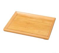 Rectangular Wooden Serving Tray, Natural Wood Snack and Tea Platter with Smooth Edges for Home Cafe Restaurant, Sturdy Multi-Purpose Food Organizer, 28x21.5x3cm(C)