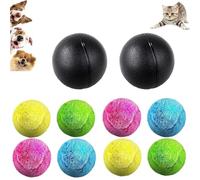 Rectionrae Active Rolling Ball, Active Rolling Balls, 2025 New Self Rolling Dog Ball With 4 Leather Cases, For Small Medium Large Dogs, Cats Can Also Use (2 Set)
