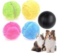 Rectionrae Active Rolling Ball, Rectionrae Dogball, Smart Dog Balls Large Toy, Automatic rolling toys, Toys for Small, Medium and Large Dogs (1 ball + 4 replacement sleeves)