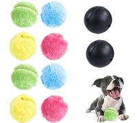 Rectionrae Active Rolling Ball, Rectionrae Dogball, Smart Dog Balls Large Toy, Automatic rolling toys, Toys for Small, Medium and Large Dogs (2 ball + 8 replacement sleeves)