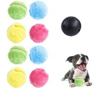 Rectionrae Active Rolling Ball, Rectionrae Dogball, Smart Dog Balls Large Toy, Automatic rolling toys, Toys for Small, Medium and Large Dogs (1 ball + 8 replacement sleeves)